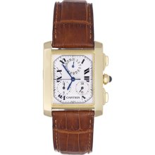 Cartier Tank Francaise Chronograph Men's Gold Watch W5000R2