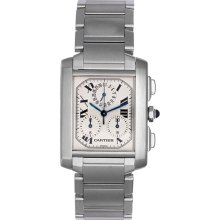 Cartier Tank Francaise Chronograph Men's Steel Watch W51001Q3