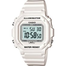 Casio 3224 Casio Retro Chronograph F-108whc-7 White Illuminator Digital Watch