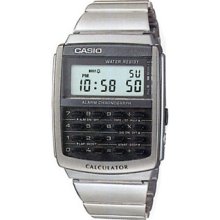 Casio Ca-506-1 Vintage Calculator Silver Stainless Steel Digital Watch (ca506-1)