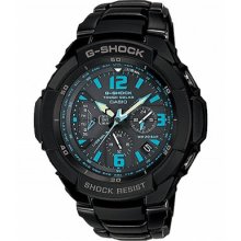 Casio G-shock Gravity Defier Aviator Watch G-1200bd-1 Stainless Steel Band