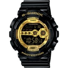 Casio G-shock Menâ€™s Gold/black Digital X-large Gd100gb-1