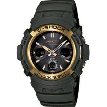 Casio G-Shock watch AWR-M100A-3|olive color| Analog-digital| AWRM100A