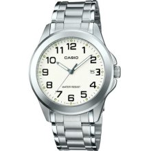 Casio Men's Analogue Quartz Steel Watch With Date Display Mtp-1215a-7b2