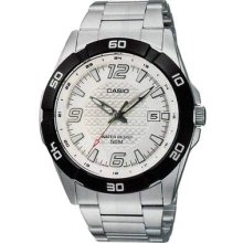 Casio Mtp1292d-7a Stainless Steel Bracelet Whiet Dial Date On Hour 3