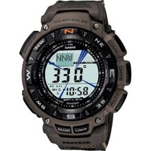 Casio Protrek Prg240r-5 Triple Sensors Tough Solar Powered Camouflage Earth Grey