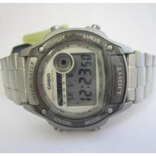 Casio W-94hd-7 'white' Alarm Chrono Stainless Steel Gents N.o.s. Watch