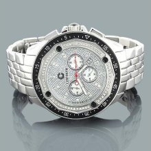 Centorum Mens Diamond Watch 0.55ct Chronograph Falcon