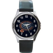 Chicago Bears 10 Round Metal Watch