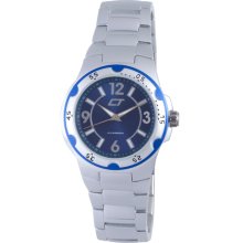 Chronotech Men's Blue and Silver Aluminum Watch