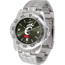 Cincinnati Bearcats Sport Steel Band Ano-Chrome Men's Watch