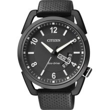 Citizen Aw0015-08e Eco-drive Elegant Analog Black Watch Japan Movement 100m