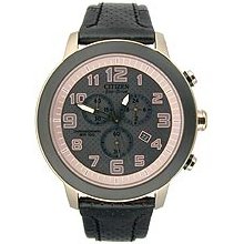 Citizen DRIVE BRT 3.0 Ladies Chrono Black & Rose Gold-Tone AT2233-05E