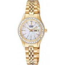 Citizen Eq0532-55d Swarovski Crystal Ladies Watch