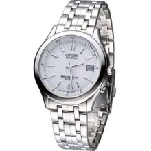 Citizen Forma Eco-drive Radio Sapphire Perpetual Watch White Frd59-2392