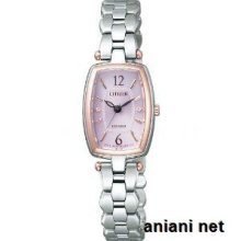 Citizen Lineup Exceed Eco-drive Ladies Ebq75-5123 Silver X Silky Pink Watch