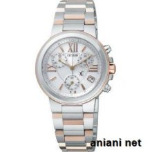 Citizen Lineup Xc Eco-drive Ladies Xch38-8933 Silver X White Watch