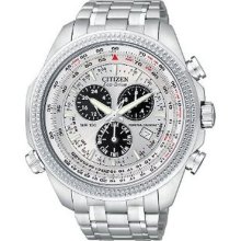 Citizen Men's Eco-drive Perpetual Calendar Bracelet White Dial Watch Bl5400-52a