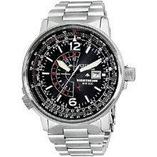 Citizen Nighthawk 24 Hour Flight Watch Eco-Drive BJ7000-52E