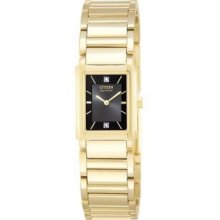 Citizen Women's EW9252-55F Eco Drive Diamond Gold-Tone Watch