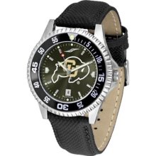 Colorado Buffaloes CU Mens Leather Anochrome Watch