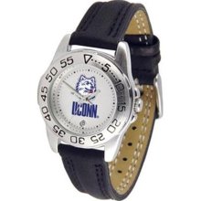 Connecticut Huskies UCONN NCAA Womens Leather Wrist Watch ...