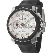 Corum Leap Second Titanium Black White