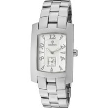 Croton Mens Silver Tone Quartz Watch Cn307186sssl