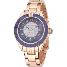 Date Time Only Clock Keeper Quartz Rose