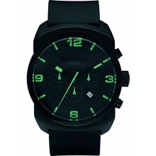 Diesel Black Polyurethane Band Chronograph Men's Watch DZ4192