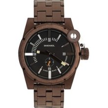 Diesel Dz4236 Men's Brown Ip Stainless Steel Black Dial Watch