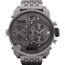 DIESEL 'Mr. Daddy' Bracelet Watch, 58mm Black/ Black