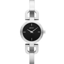 DKNY 'Essentials' Round Case Bangle Watch