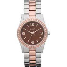 DKNY Ladies Glitz Silver Watch NY8479