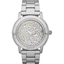 DKNY Women's Glitz NY8474 Silver Stainless-Steel Quartz Watch wit ...