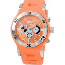 DN09-06 Dilligaf Mens Neon Chronograph Orange Watch