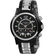 DS2205-235 Dilligaf Mens Chronograph Black Silver Watch