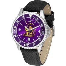 ECU East Carolina University Men's Leather Wristwatch