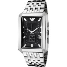 Emporio Armani Men's Black Dial Watch AR0474