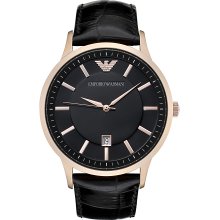 Emporio Armani Men's Black Dial Watch AR2425