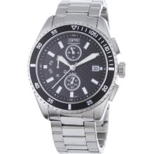 Esprit Man Watch Velocity Chrono Silver Black ES102491004