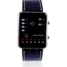 Fashion PU Leather Band Watch Wrist with 14-LED (Battery include)