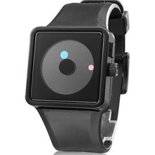 Fashion Unisex Silicone Wrist - Watch Black