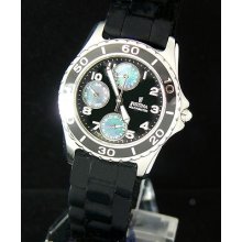 Festina Lady Multi Function Black Poly U Steel F16201/8 Us Seller Price Reduced