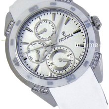 Festina Lady White Ceramic/steel/stones/rubber F16394/1