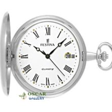 Festina Pocket F2010/2 White Dial Men's 2 Years Warranty