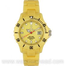 Fluo Pearly Aqua Gold Plasteramic Women Watch