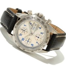 Fortis Men's Cosmonauts Swiss Made Automatic Chronograph Leather Strap Watch