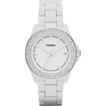 Fossil AM4466 Watch Retro Traveler Ladies - White Dial