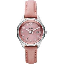 Fossil Flight Leather Women's Watch AM4376